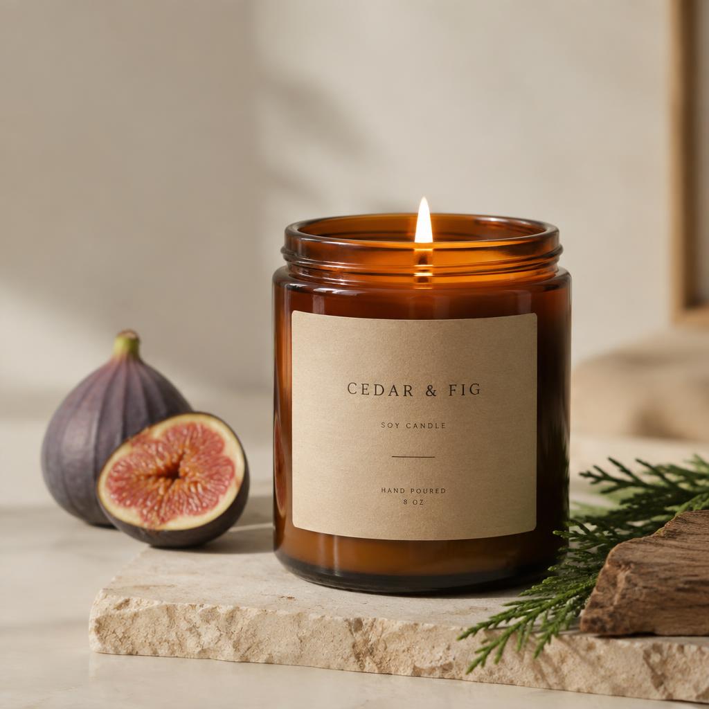 Soy Candle – Cedar & Fig