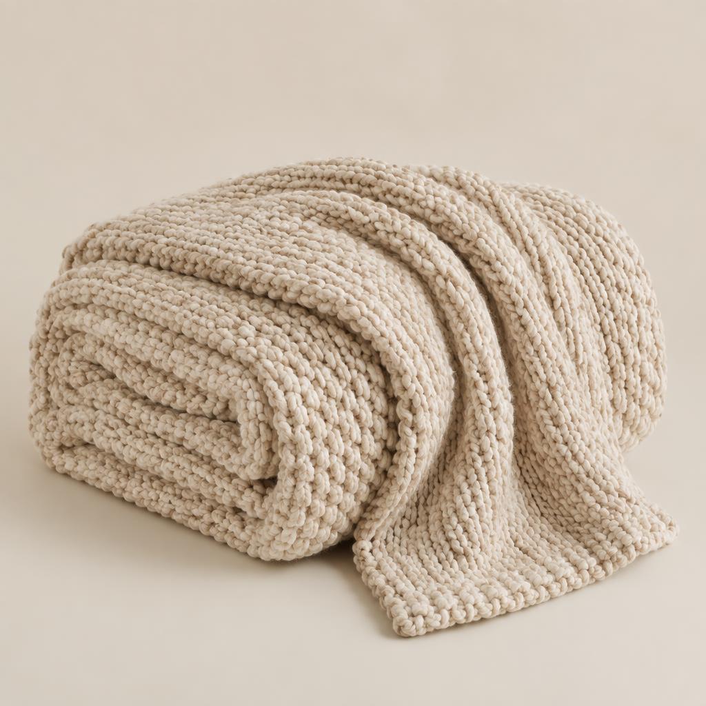 Chunky Knit Throw