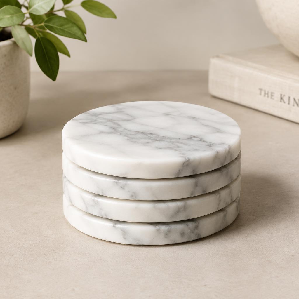 Marble Coaster Set