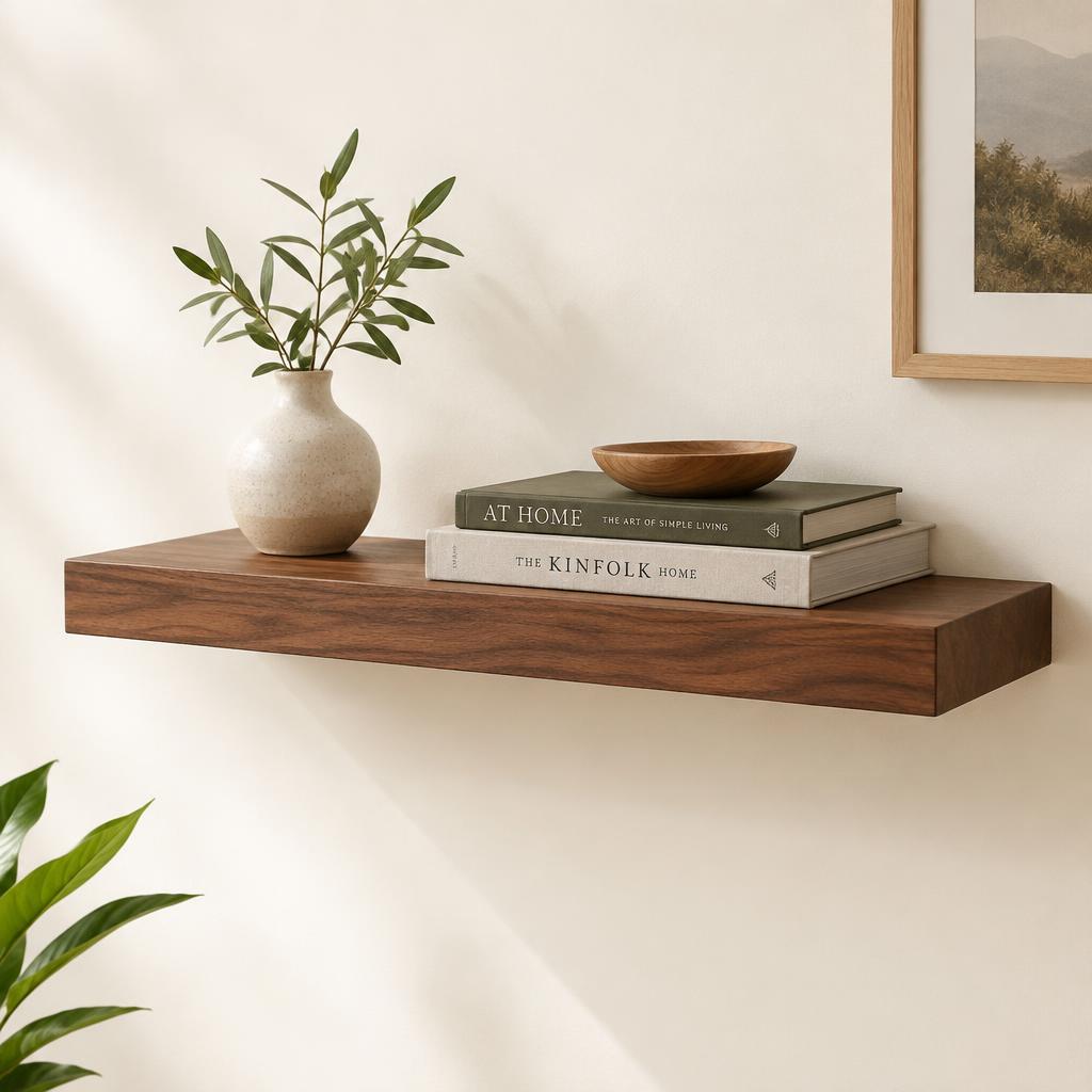 Walnut Wall Shelf